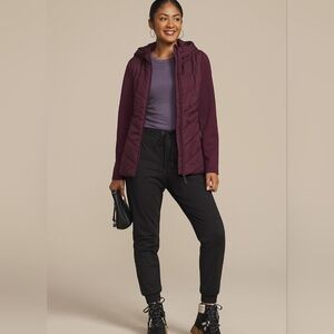 Maurices Quilted Knit Hooded Jacket.